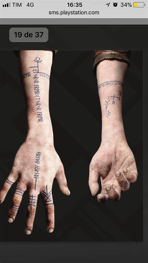 atreus hand tattoo|Runes in God of War: Kratos, Atreus, and Baldur Tattoos